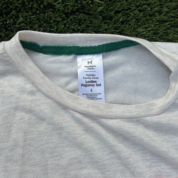 Members Mark Ladies Family‎ Sleep Holiday Pajama Set Red Plaid Long Sleeve L - Picture 2 of 3